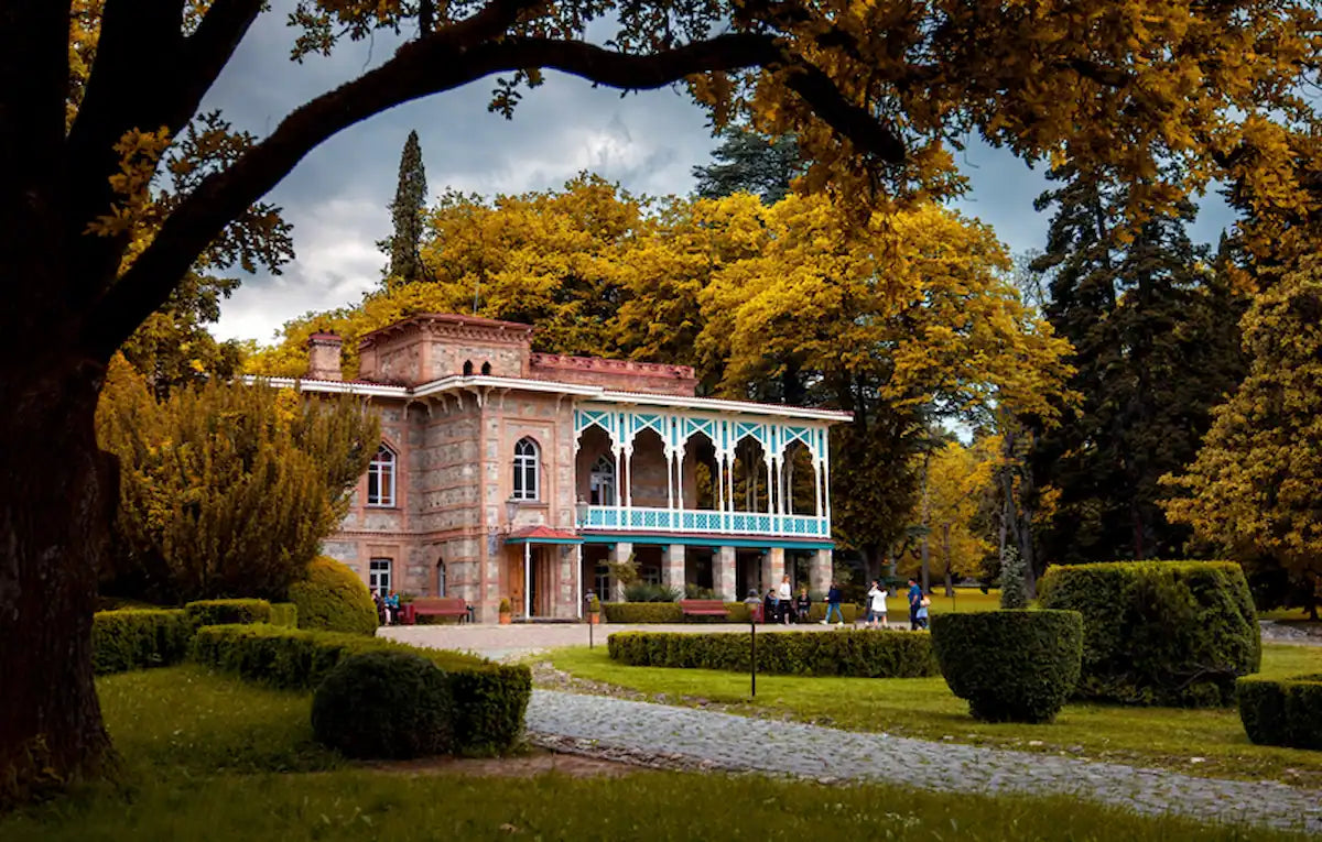 Historic Tsinandali Palace estate in Kakheti wine region of Georgia